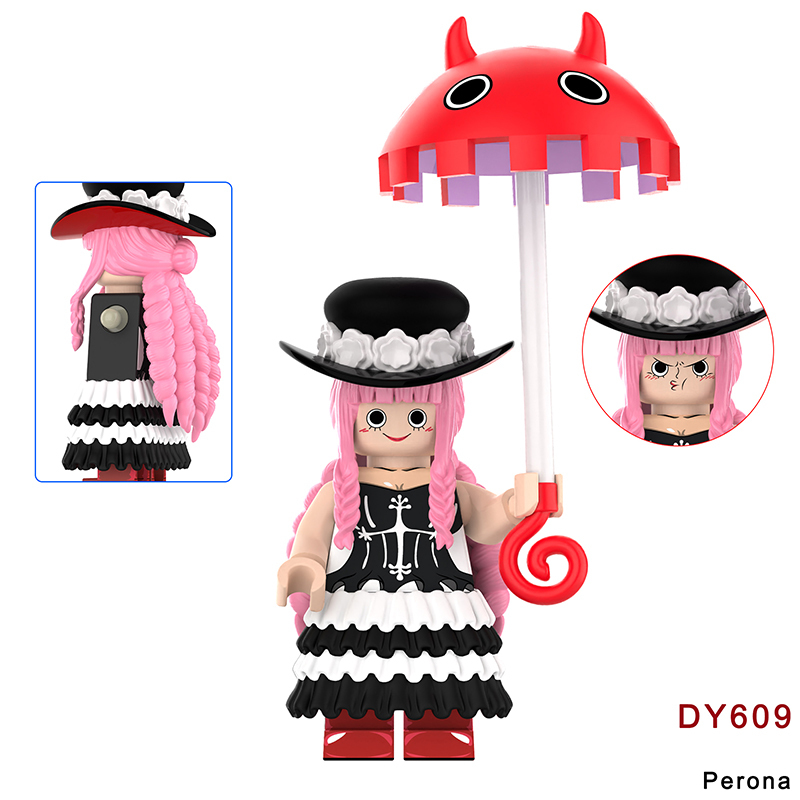 DY605-634 Animation One Piece Nika Luffy Sanji Ace Minifigs Assembling Action Figures Yamato Perona Building Blocks Children Toys