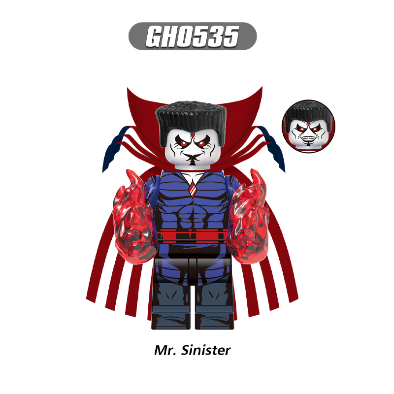 G0167 Marvel Superhero Morph Magneto Action Figures Building Blocks DC Comics Sunspot Bishop Model Blocks Children Toys Gifts
