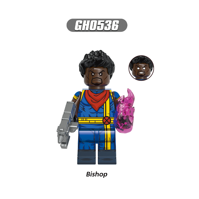 G0167 Marvel Superhero Morph Magneto Action Figures Building Blocks DC Comics Sunspot Bishop Model Blocks Children Toys Gifts