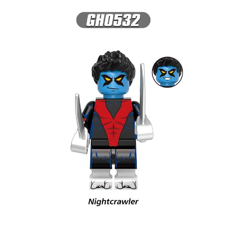 G0167 Marvel Superhero Morph Magneto Action Figures Building Blocks DC Comics Sunspot Bishop Model Blocks Children Toys Gifts