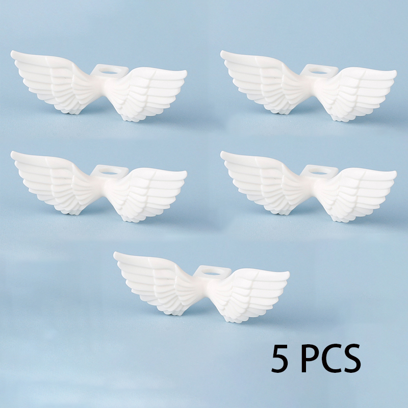 MOC Angle Chrome Golden Wings Building Blocks Kit Plating Shiny Feather Animals Flying Horse Blocks Assemble Toys Compatible