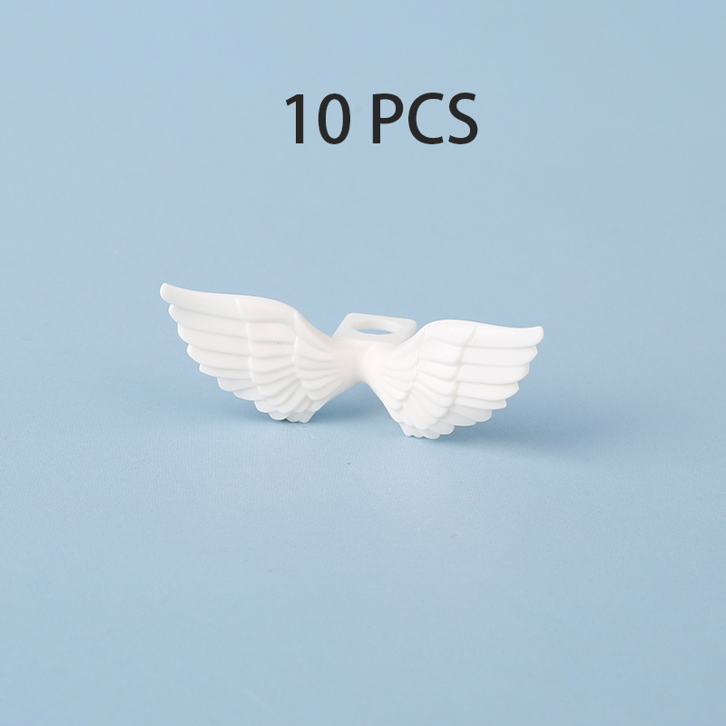 MOC Angle Chrome Golden Wings Building Blocks Kit Plating Shiny Feather Animals Flying Horse Blocks Assemble Toys Compatible