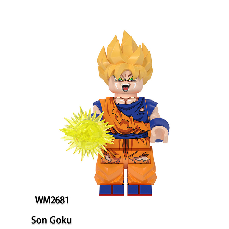 WM6178 Japan Anime Goku Black Building Blocks Jiren Master Roshi Minifigs Gogeta Son Gohan Action Figures Children Gifts Toys