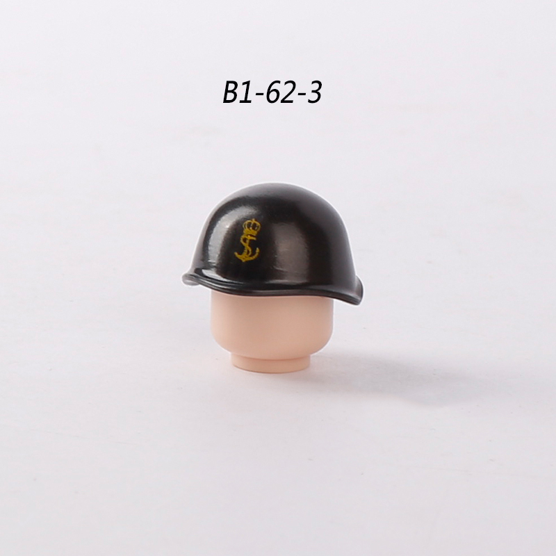 MOC WW2 Military Italian Navy Hat Caps Building Blocks Military Army Soliders Weapons Minifigs Helmets Headgear Hats Bricks Toys