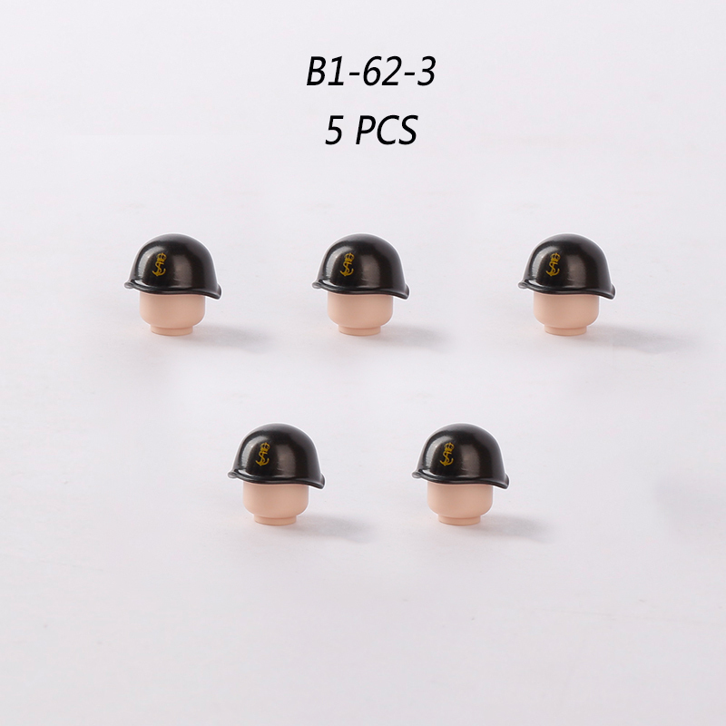 MOC WW2 Military Italian Navy Hat Caps Building Blocks Military Army Soliders Weapons Minifigs Helmets Headgear Hats Bricks Toys