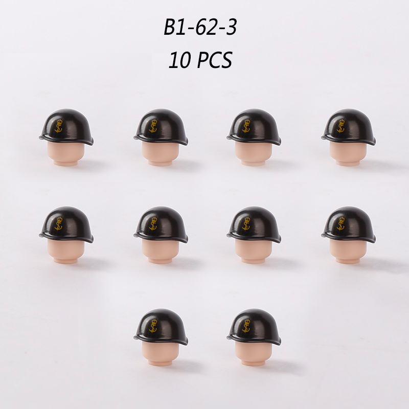 MOC WW2 Military Italian Navy Hat Caps Building Blocks Military Army Soliders Weapons Minifigs Helmets Headgear Hats Bricks Toys