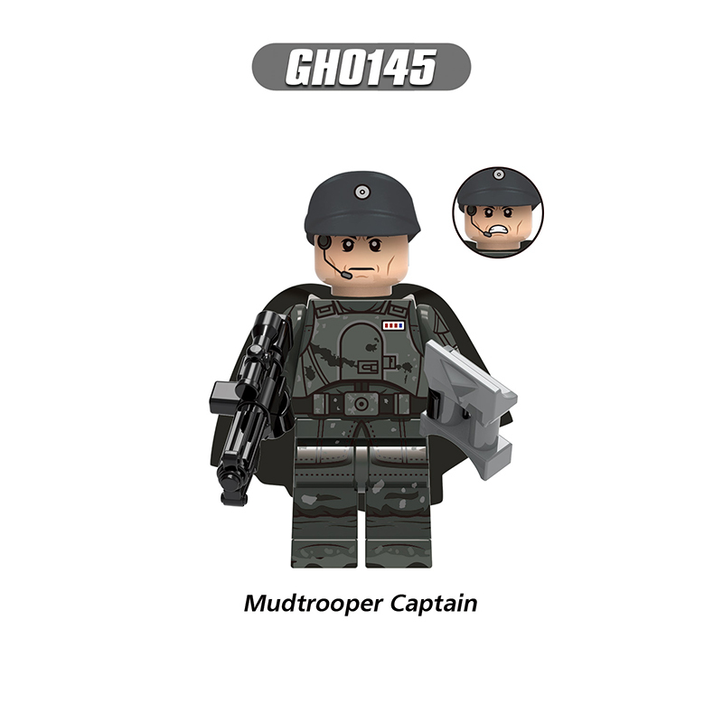 G0119 Star Wars Series Mudtroopers Captain Minifigs Building Blocks Mimban Stormtrooper Leipa Action Figures Children Gifts Toys