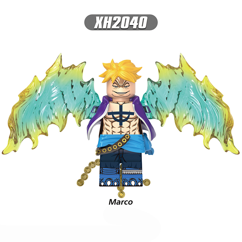 X0353 One Piece Japanese Anime Luffy Minifigs Action Figure Building Blocks Shanks Marco Cartoon Movie Model Kids Birthday Gift