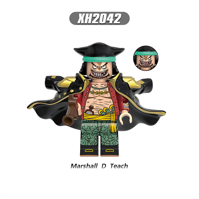 X0353 One Piece Japanese Anime Luffy Minifigs Action Figure Building Blocks Shanks Marco Cartoon Movie Model Kids Birthday Gift