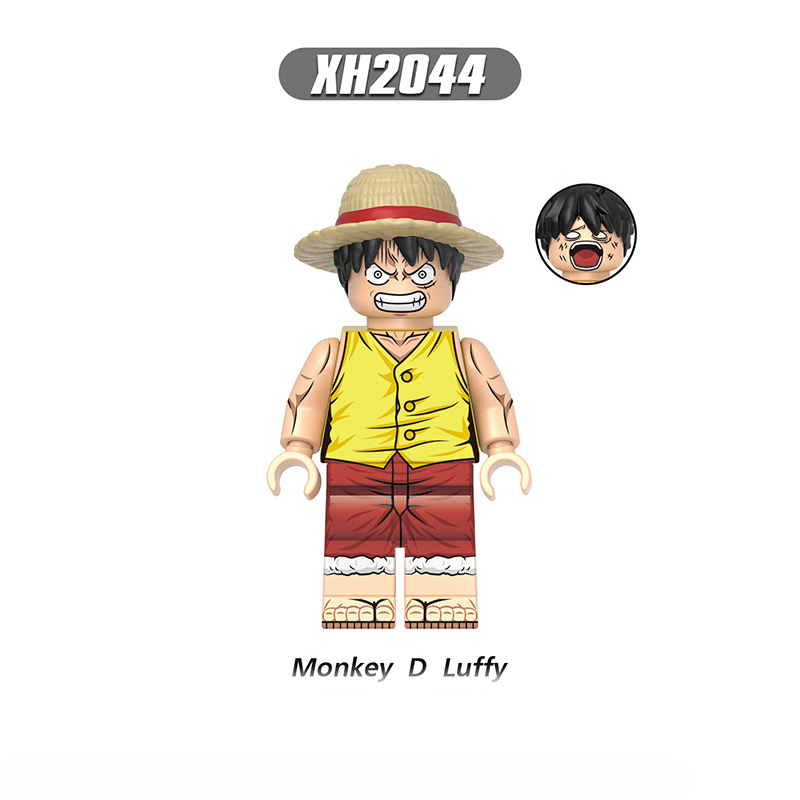 X0353 One Piece Japanese Anime Luffy Minifigs Action Figure Building Blocks Shanks Marco Cartoon Movie Model Kids Birthday Gift