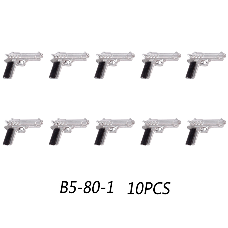MOC SWAT Weapons Building Blocks Kit Gun Laptop Computer Pistol Walkie Talkie Glock Flash Bomb Soldiers Equipment Bricks Toys