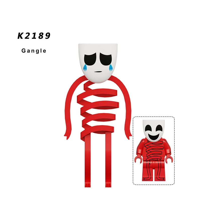 KDL827 Japanese Anime The Amazing Digital Circus Ango Minifigs Building Blocks Jax Gangle Action Figures Children Toys Gifts