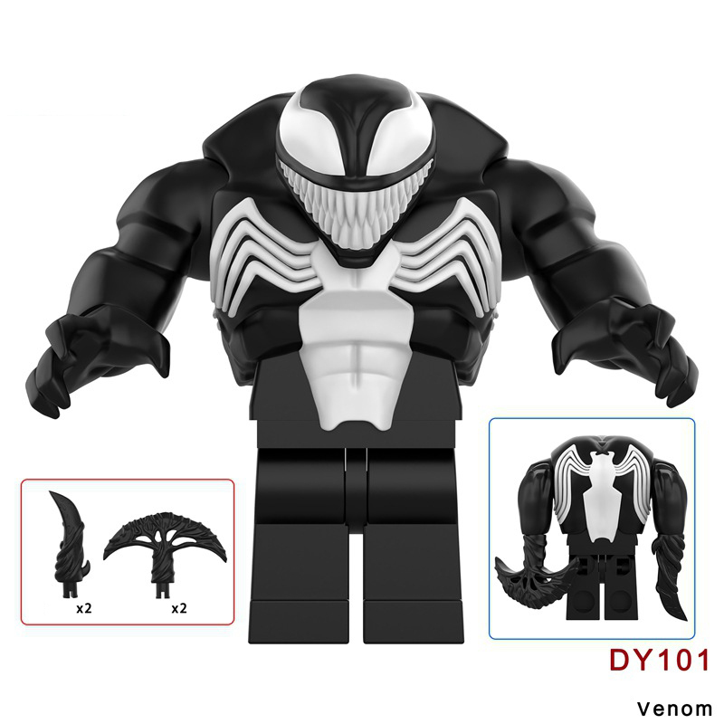DY101-104 DC Comics Marvel Series Venom Action Figure Collection Model Anti Minifigs Building Blocks Children Toys Gifts Boys