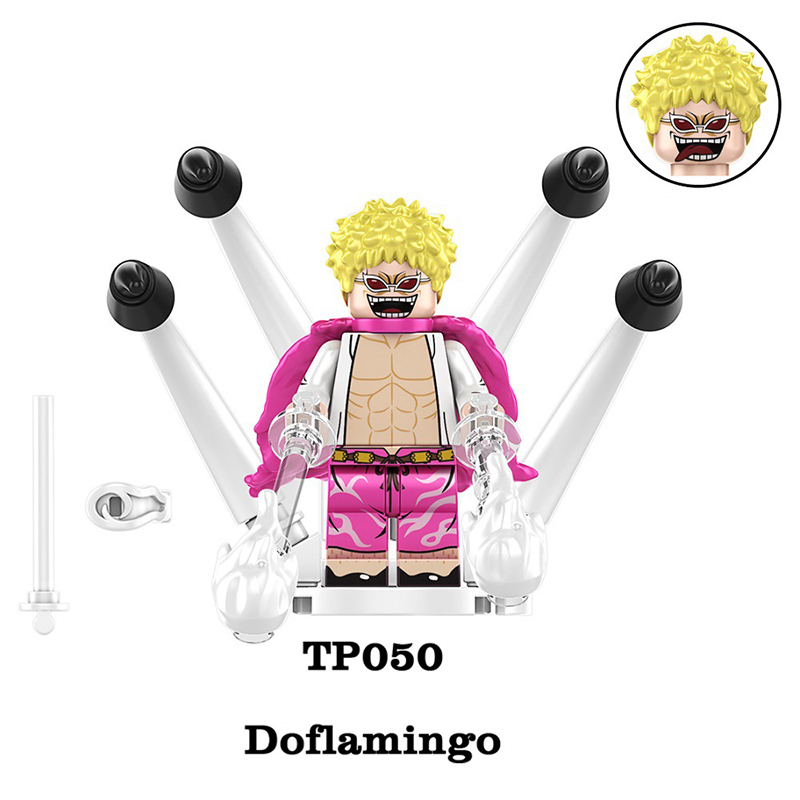 TP1007 One Piece Japanese Anime Luffy Minifigs Action Figure Sanji Building Blocks Law Zoro Cartoon Movie Model Kids Birthday Gift