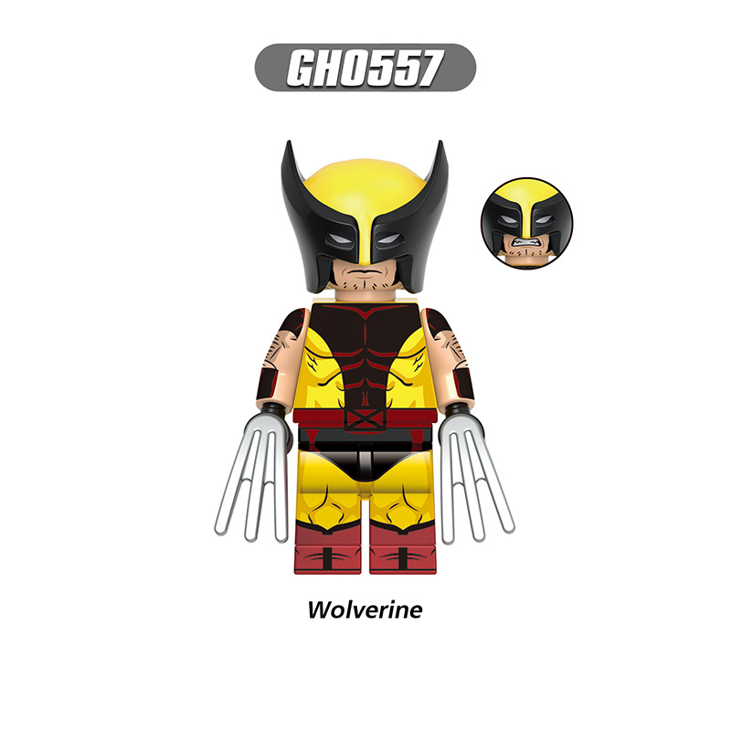 G0170 Marvel Wolverine Morph Magneto Action Figures Building Blocks DC Comics Sunspot Cable Model Blocks Children Toys Gifts