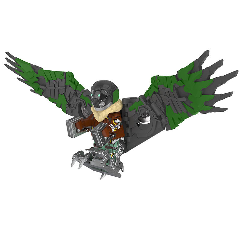 AF301 Marvel Hero Series Vulture Superhero Sinister Assembled Building Block Anime Animal Figures Toy Children Gifts Brithday