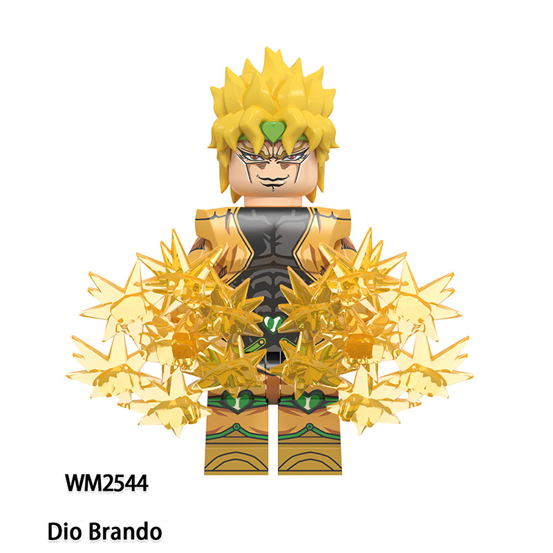 WM6161 TV Anime Series Kujo Jotaro Dio Brando Minifigs Building Blocks JoJo's Bizarre Adventure Action Figures Children Gifts Toys