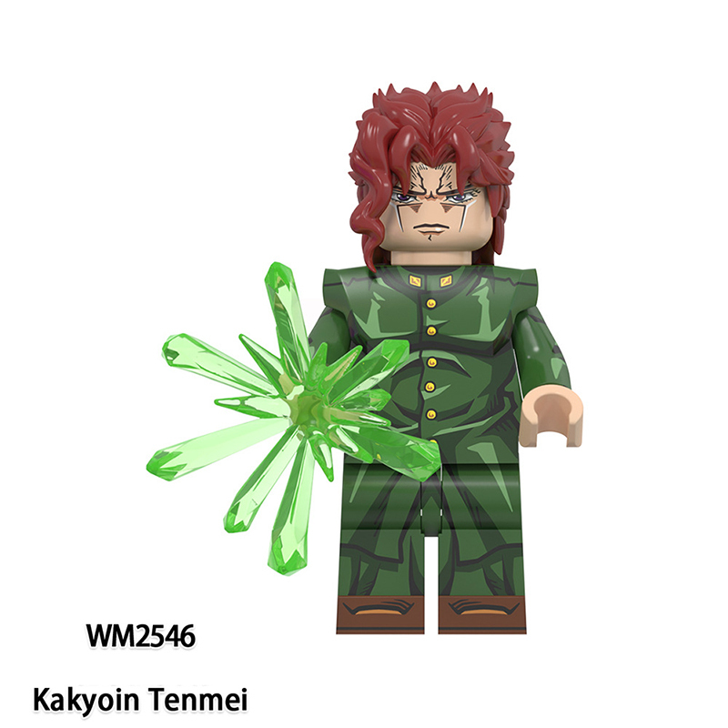 WM6161 TV Anime Series Kujo Jotaro Dio Brando Minifigs Building Blocks JoJo's Bizarre Adventure Action Figures Children Gifts Toys