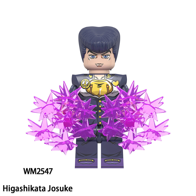 WM6161 TV Anime Series Kujo Jotaro Dio Brando Minifigs Building Blocks JoJo's Bizarre Adventure Action Figures Children Gifts Toys