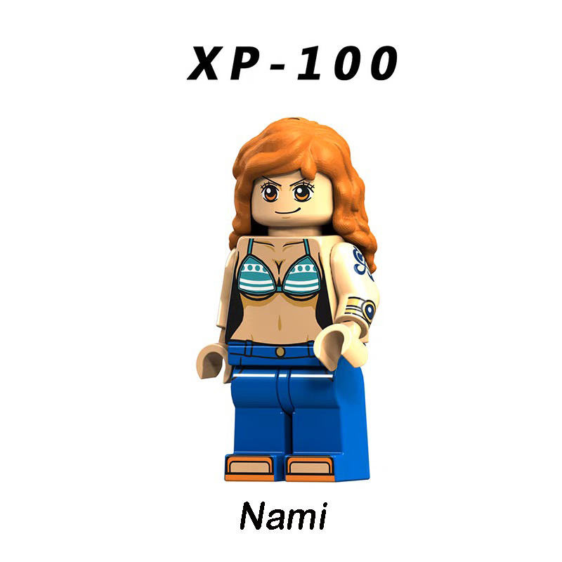KT1013 One Piece Robin Sabo Minifig Building Blocks Brooke Ace Action Figures Cartoon Movie Model Children Toys Birthday Gifts