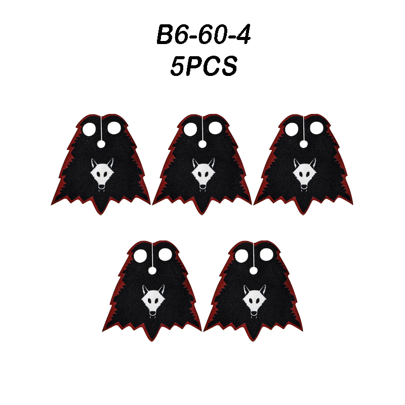 MOC Medieval Military Wolf Flag Building Blocks Rome Eagle Knights Banner Stand Lion Castle Accessories Minifigs Bricks Toys Kids Gift