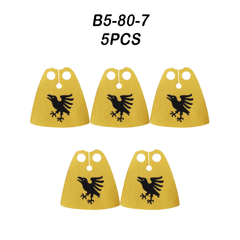 MOC Medieval Military Wolf Flag Building Blocks Rome Eagle Knights Banner Stand Lion Castle Accessories Minifigs Bricks Toys Kids Gift