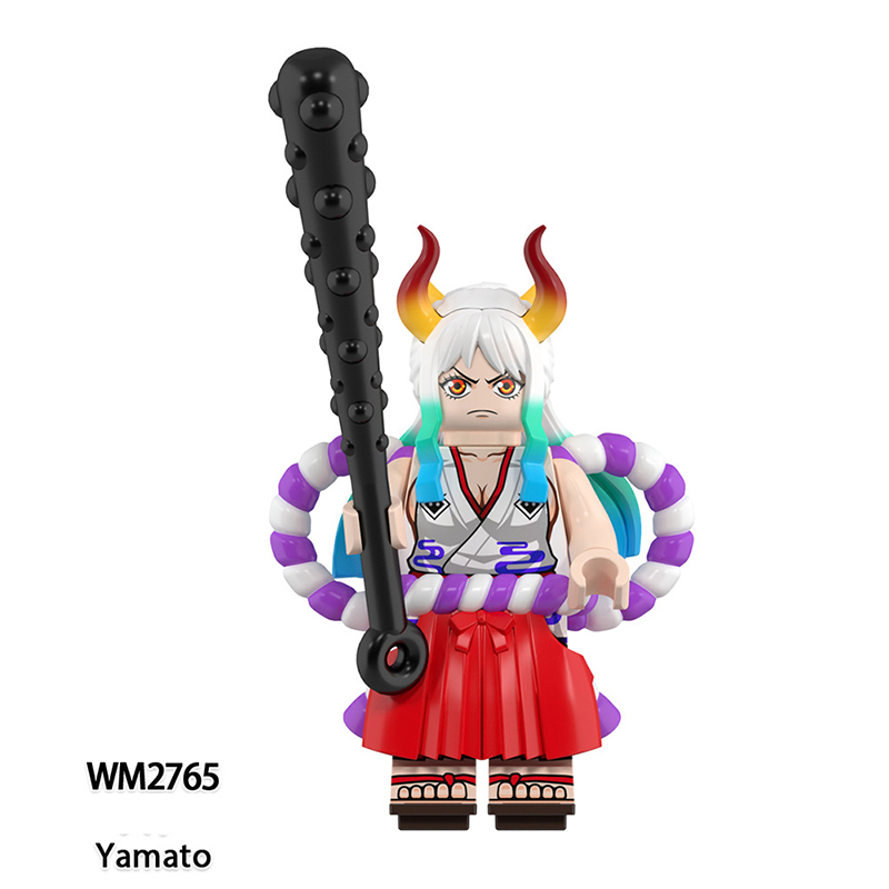 WM6189 One Piece Japanese AnimeNika Luffy Ace Action Figures Carrot Sanji Building Blocks Yamato Minifigs Cartoon Children Gift