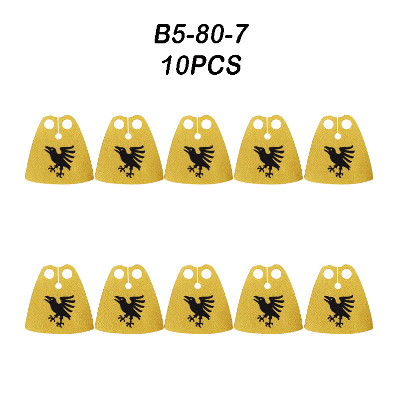 MOC Medieval Military Wolf Flag Building Blocks Rome Eagle Knights Banner Stand Lion Castle Accessories Minifigs Bricks Toys Kids Gift