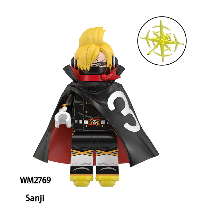 WM6189 One Piece Japanese AnimeNika Luffy Ace Action Figures Carrot Sanji Building Blocks Yamato Minifigs Cartoon Children Gift