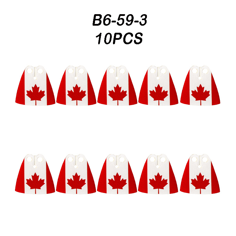 MOC Medieval Military Wolf Flag Building Blocks Rome Eagle Knights Banner Stand Lion Castle Accessories Minifigs Bricks Toys Kids Gift