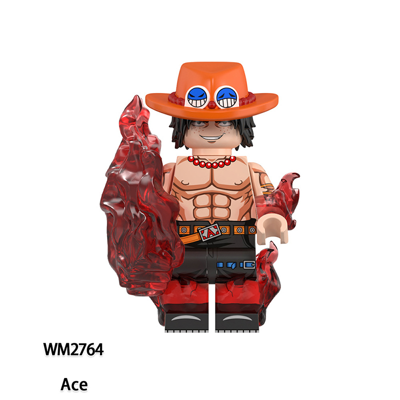WM6189 One Piece Japanese AnimeNika Luffy Ace Action Figures Carrot Sanji Building Blocks Yamato Minifigs Cartoon Children Gift