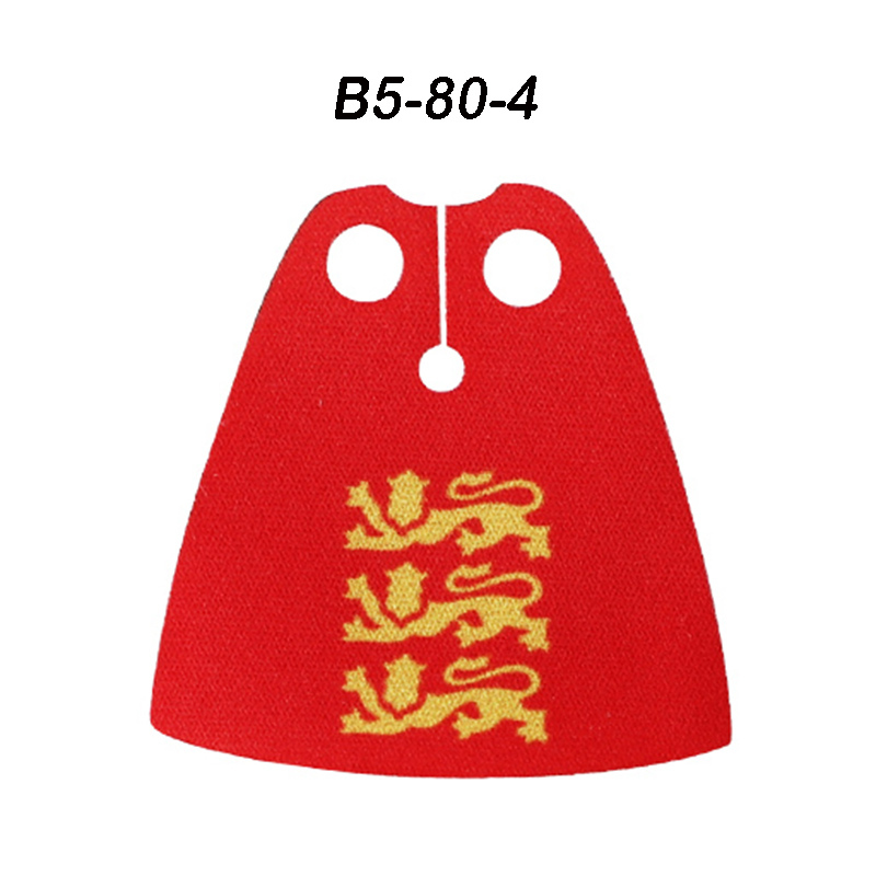 MOC Medieval Military Wolf Flag Building Blocks Rome Eagle Knights Banner Stand Lion Castle Accessories Minifigs Bricks Toys Kids Gift