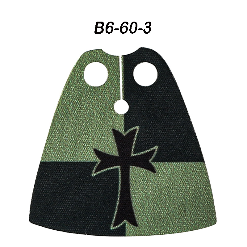 MOC Medieval Military Wolf Flag Building Blocks Rome Eagle Knights Banner Stand Lion Castle Accessories Minifigs Bricks Toys Kids Gift