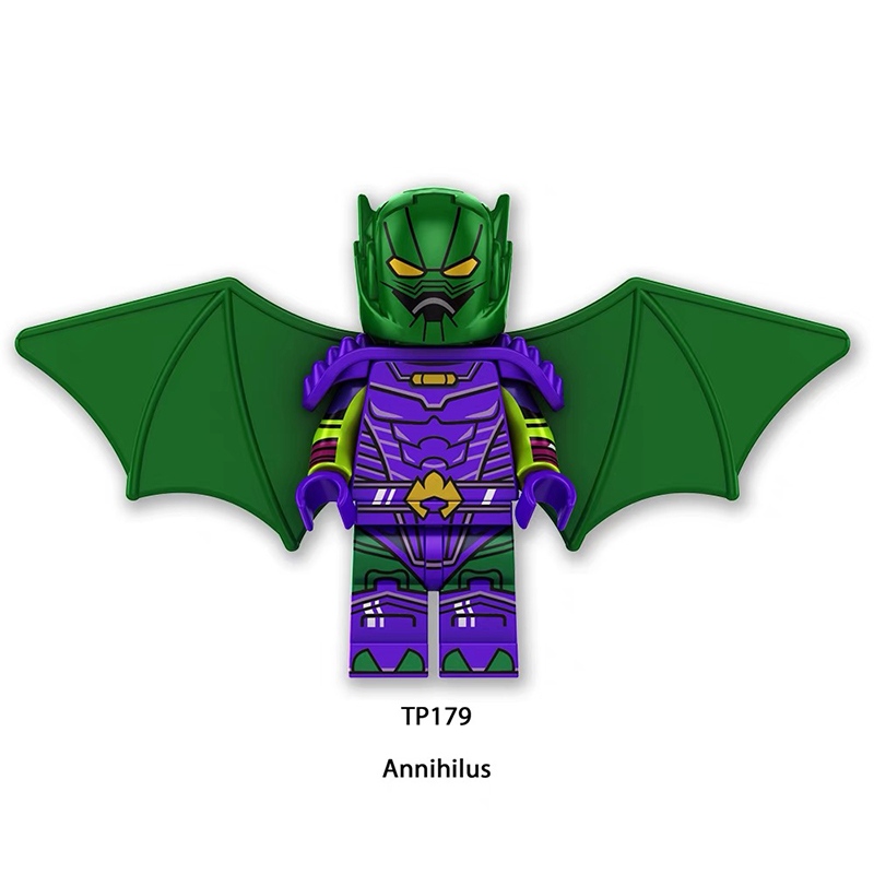 TP1022 Marvel DC Fantastic Four Mister Fantastic Minifigs Action Figure Human Torch Building Blocks Annihilus Children Gifts Toys