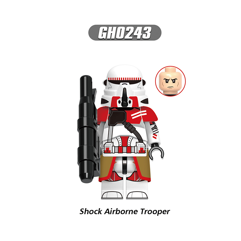 G0131 Star Wars Series Clone Stormtrooper Minifigs Building Blocks Airborne Troopers Action Figures Model Children Gifts Toys