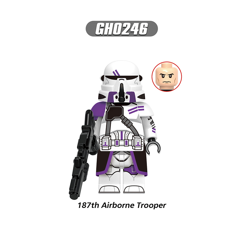 G0131 Star Wars Series Clone Stormtrooper Minifigs Building Blocks Airborne Troopers Action Figures Model Children Gifts Toys