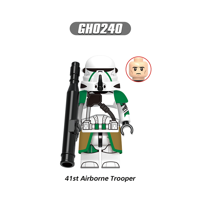 G0131 Star Wars Series Clone Stormtrooper Minifigs Building Blocks Airborne Troopers Action Figures Model Children Gifts Toys