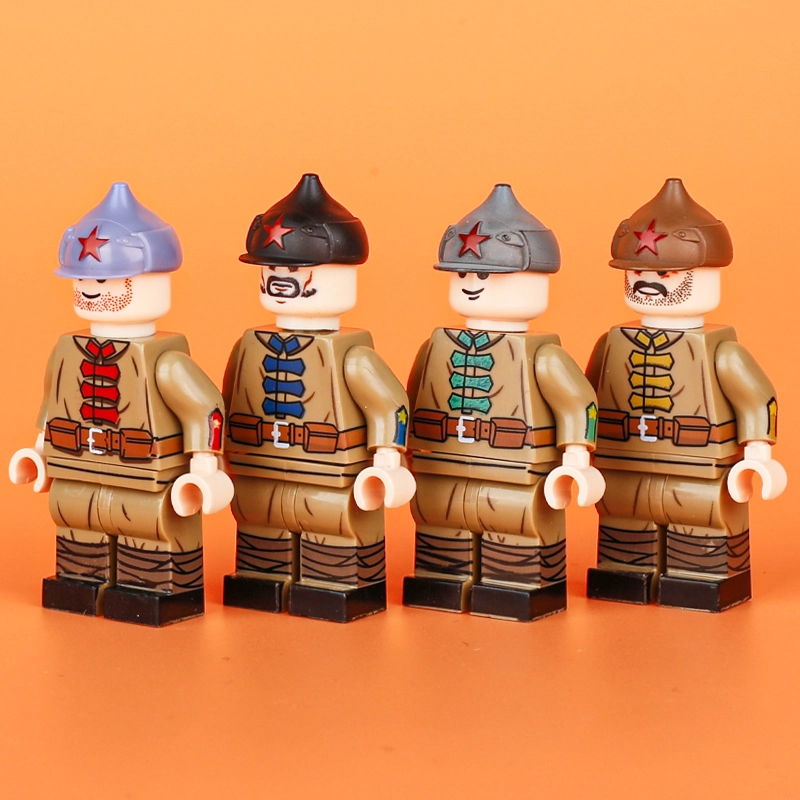 WW1 Military Russian Red Army Minifigs Building Blocks War Army Soviet Union Soldiers Weapon Gun Accessoories Toys Boys Gifts