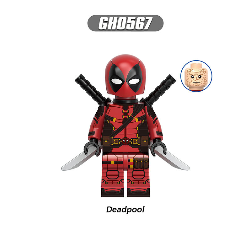 G0172 Marvel Deadpool Wolverine Action Figures Building Blocks DC Comics Venmpool Minifigs Blocks Children Toys Gifts