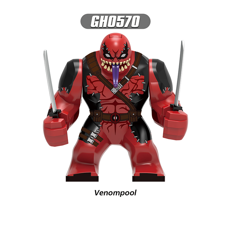 G0172 Marvel Deadpool Wolverine Action Figures Building Blocks DC Comics Venmpool Minifigs Blocks Children Toys Gifts