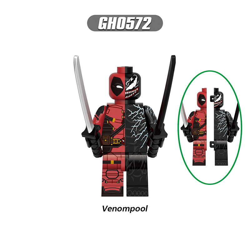 G0172 Marvel Deadpool Wolverine Action Figures Building Blocks DC Comics Venmpool Minifigs Blocks Children Toys Gifts