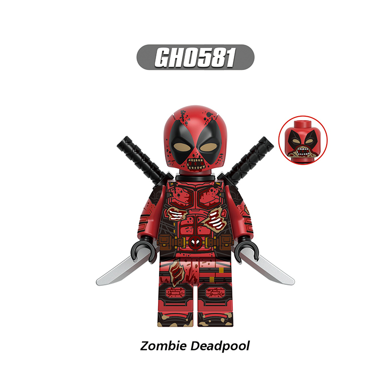G0173 Marvel DC Comics Deadpool Wolverine Action Figures Building Blocks DC Comics Masacre Minifigs Blocks Children Toys Gifts