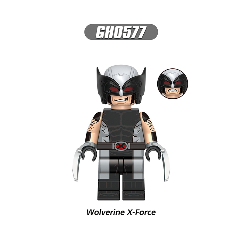 G0173 Marvel DC Comics Deadpool Wolverine Action Figures Building Blocks DC Comics Masacre Minifigs Blocks Children Toys Gifts