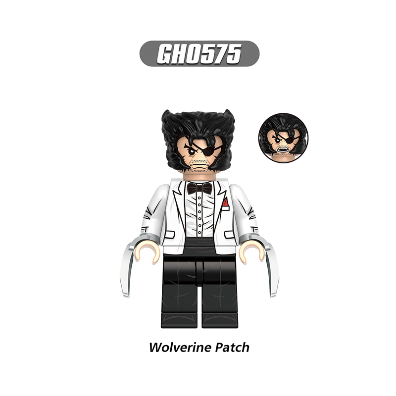 G0173 Marvel DC Comics Deadpool Wolverine Action Figures Building Blocks DC Comics Masacre Minifigs Blocks Children Toys Gifts