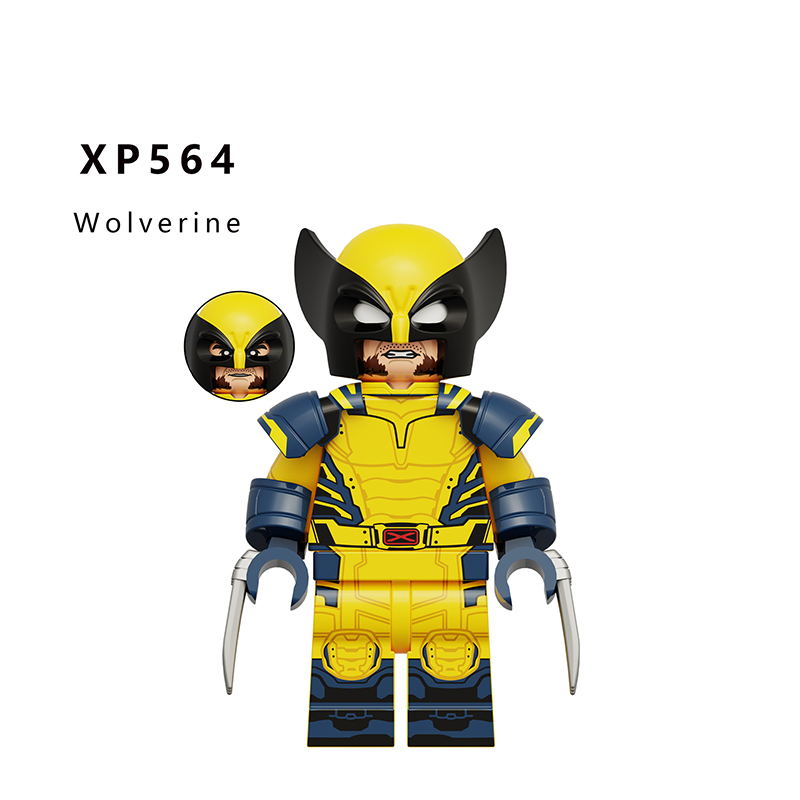 KT1076 Marvel DC Super Hero Deadpool Action Figures Wolverine Magneto Minifigs Building Blocks Model Collection Toys Children Gifts