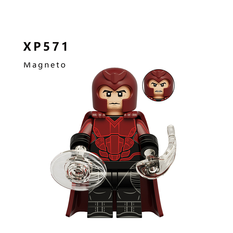 KT1076 Marvel DC Super Hero Deadpool Action Figures Wolverine Magneto Minifigs Building Blocks Model Collection Toys Children Gifts