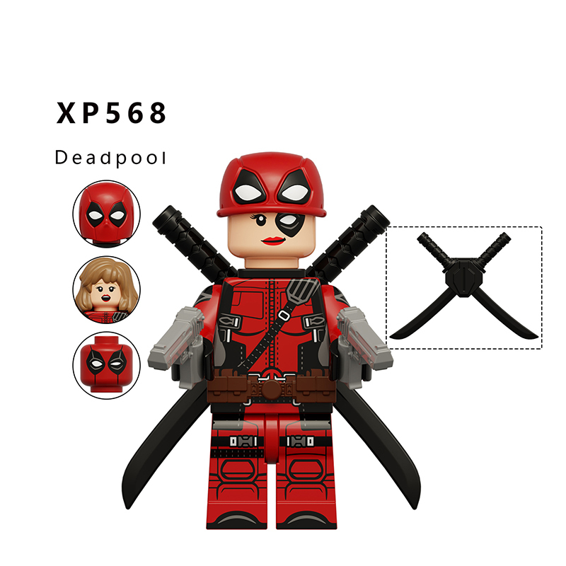 KT1076 Marvel DC Super Hero Deadpool Action Figures Wolverine Magneto Minifigs Building Blocks Model Collection Toys Children Gifts