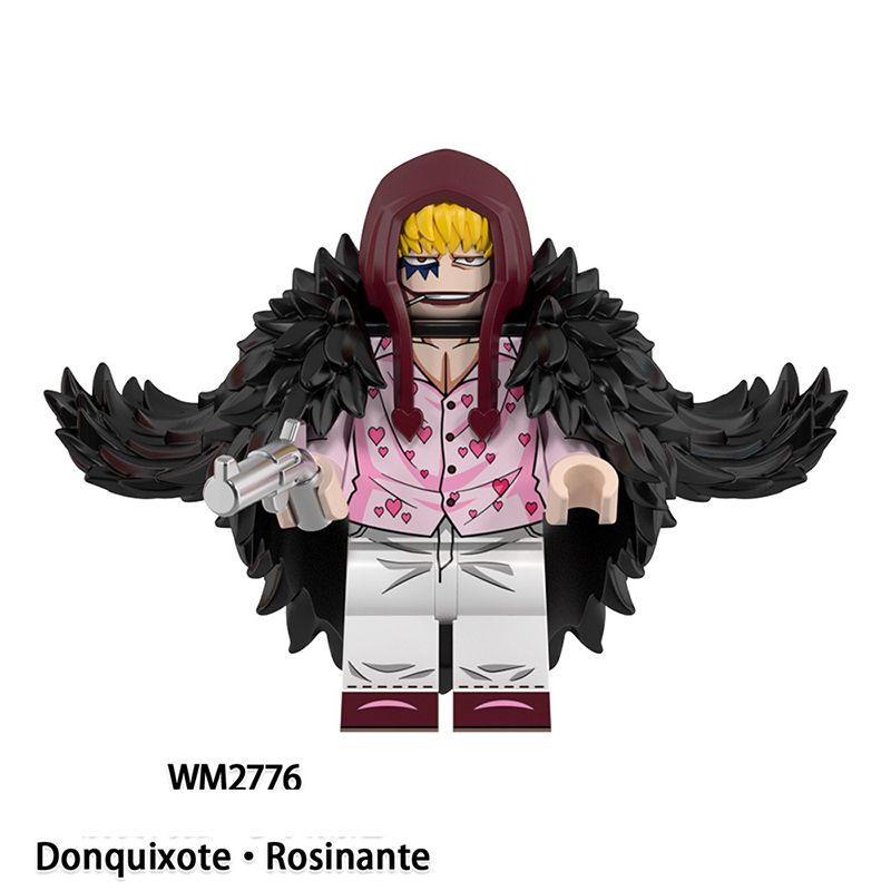 WM6190 One Piece Japanese Buggy Sir Crocodile Action Figures Jinbe Hancock Building Blocks Yamato Minifigs Cartoon Children Gift