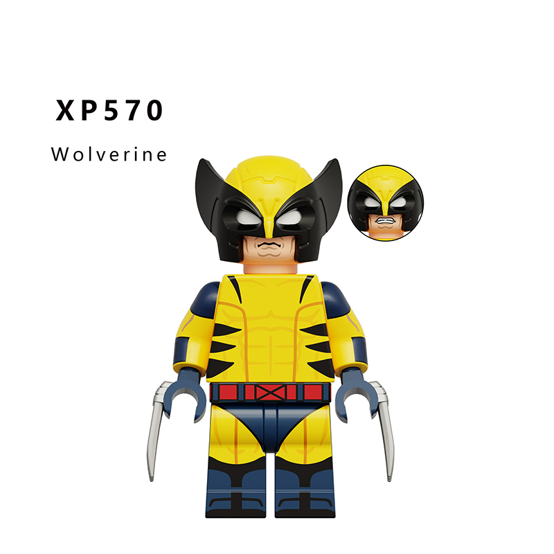 KT1076 Marvel DC Super Hero Deadpool Action Figures Wolverine Magneto Minifigs Building Blocks Model Collection Toys Children Gifts