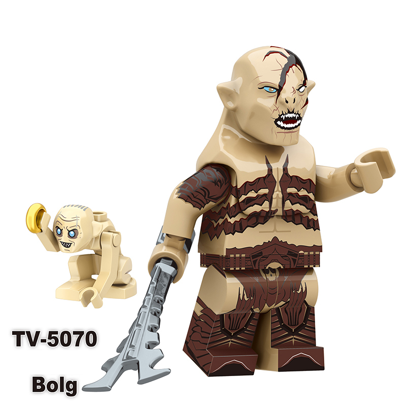 TV6409 The Lord of the Rings Gothmog Action Figures Building Blocks Military Azog Weapons Bolg Minifigs Medieval Knight Hobbit Toys